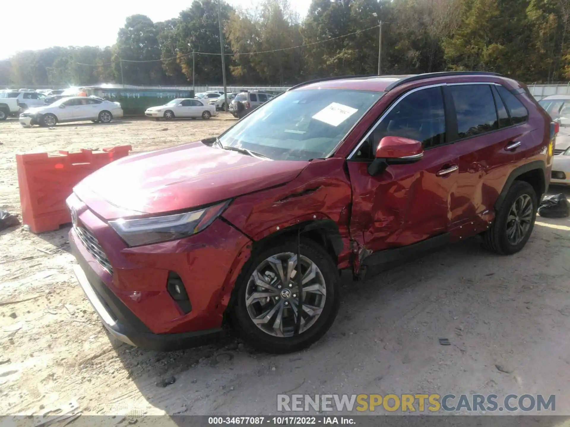 2 Photograph of a damaged car 4T3D6RFVXNU071412 TOYOTA RAV4 2022