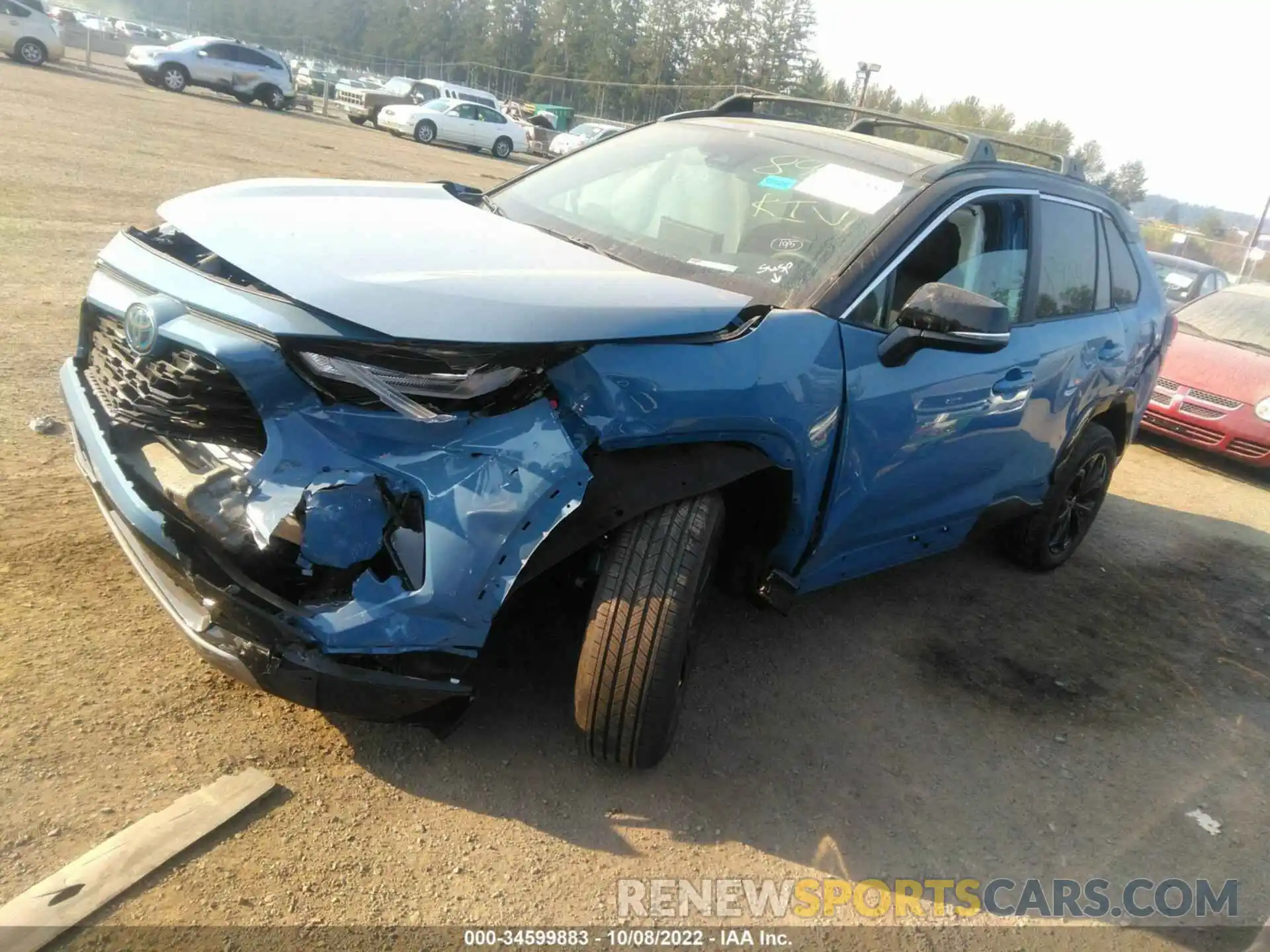 2 Photograph of a damaged car 4T3E6RFV1NU083145 TOYOTA RAV4 2022