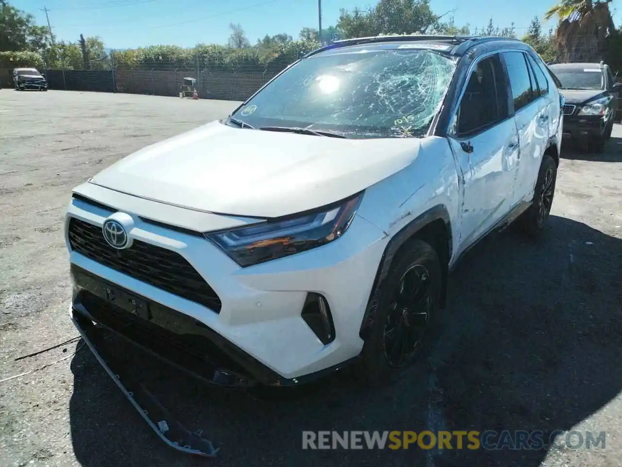 2 Photograph of a damaged car 4T3E6RFV2NU070890 TOYOTA RAV4 2022