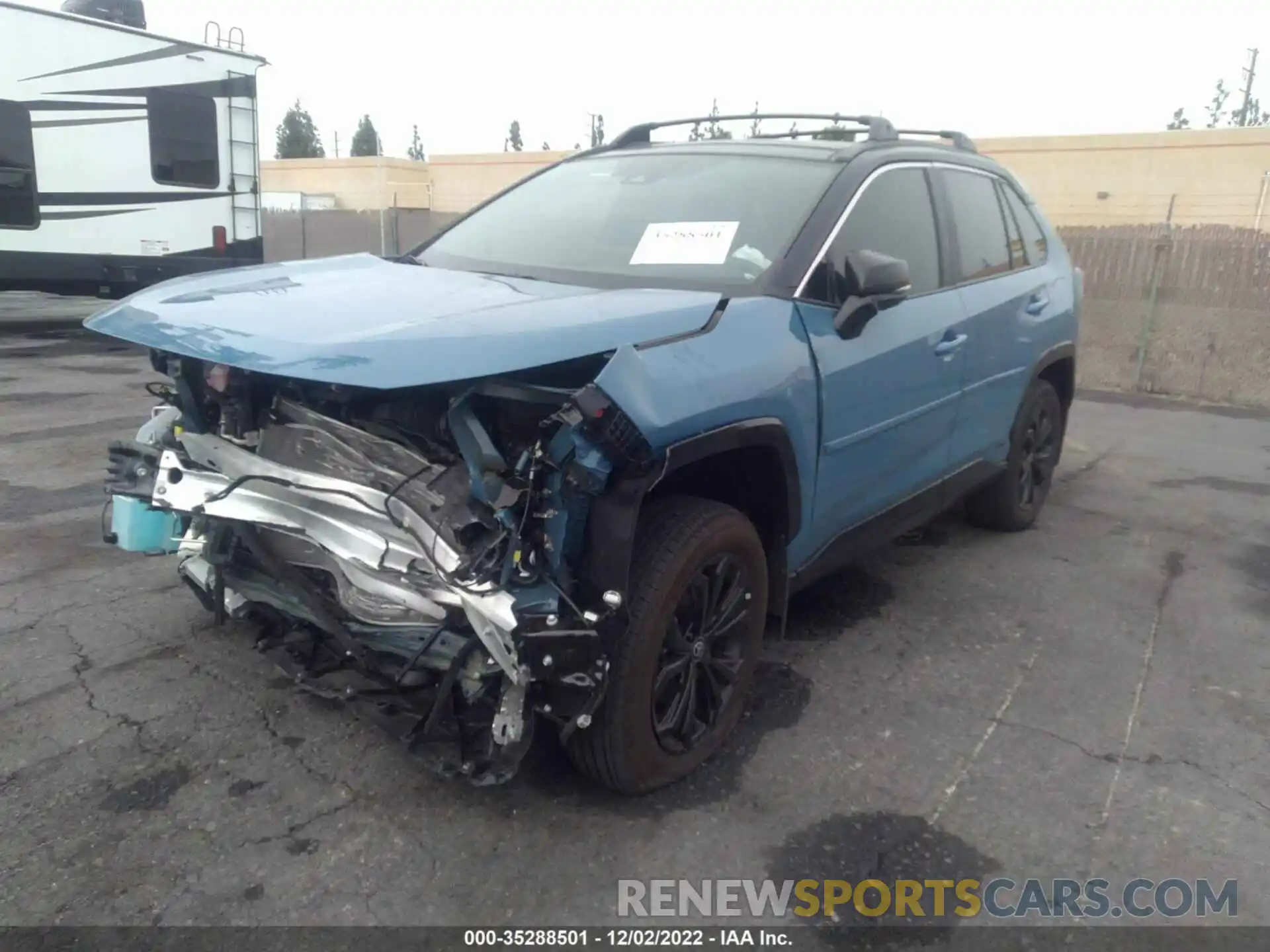 2 Photograph of a damaged car 4T3E6RFV7NU076197 TOYOTA RAV4 2022