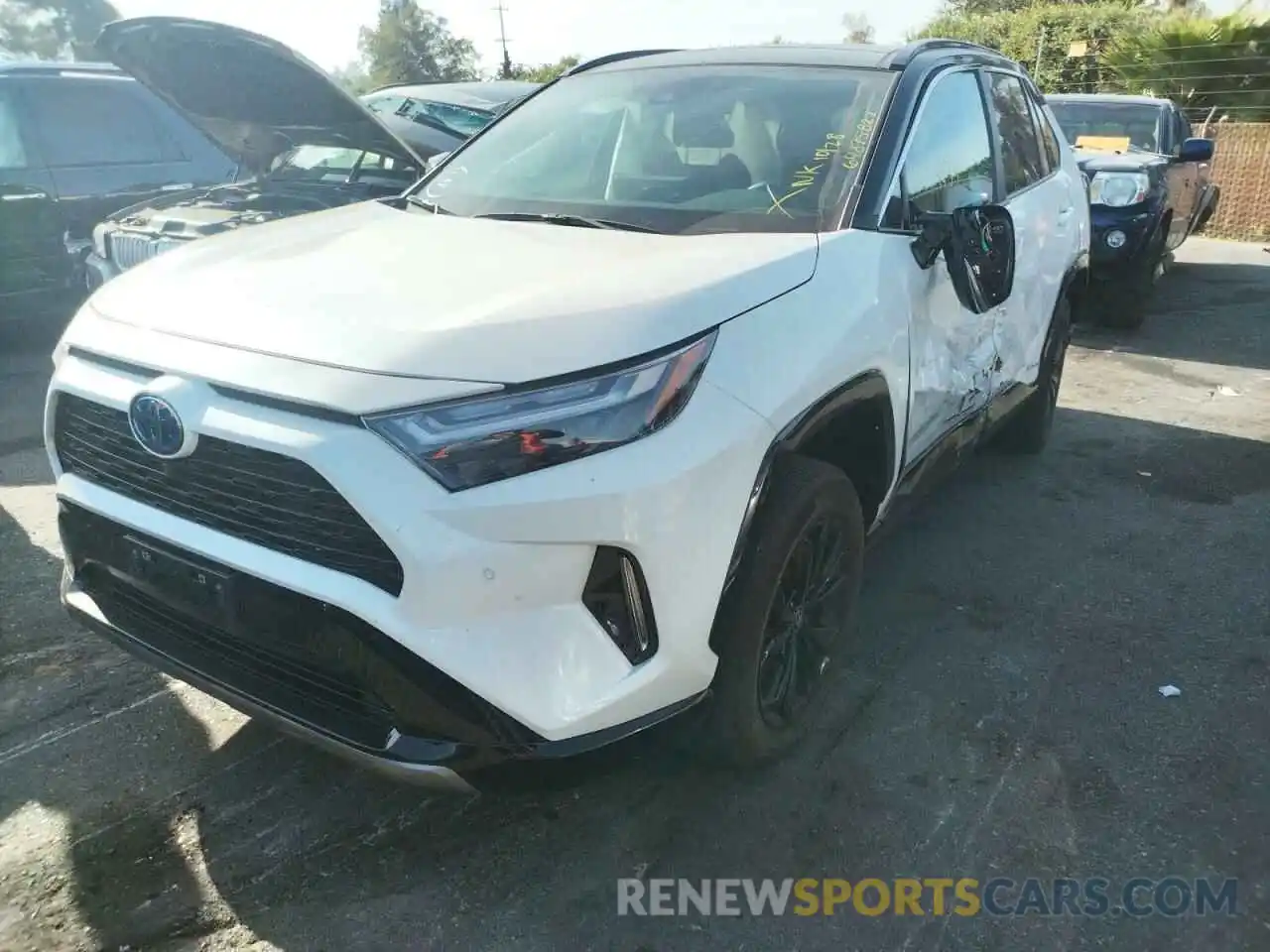 2 Photograph of a damaged car 4T3E6RFVXNU079921 TOYOTA RAV4 2022