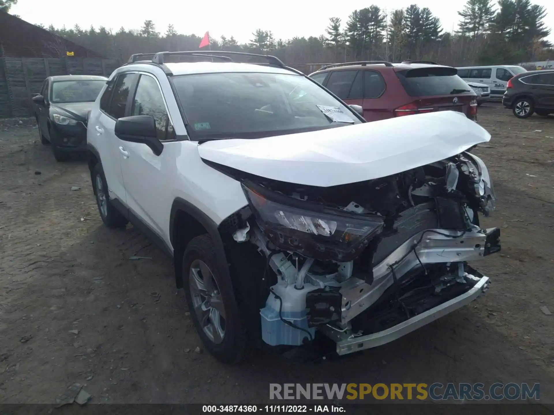 1 Photograph of a damaged car 4T3LWRFV0NU070507 TOYOTA RAV4 2022