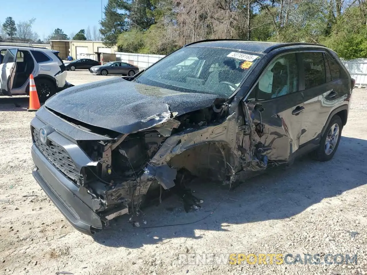 1 Photograph of a damaged car 4T3RWRFV1NU053743 TOYOTA RAV4 2022
