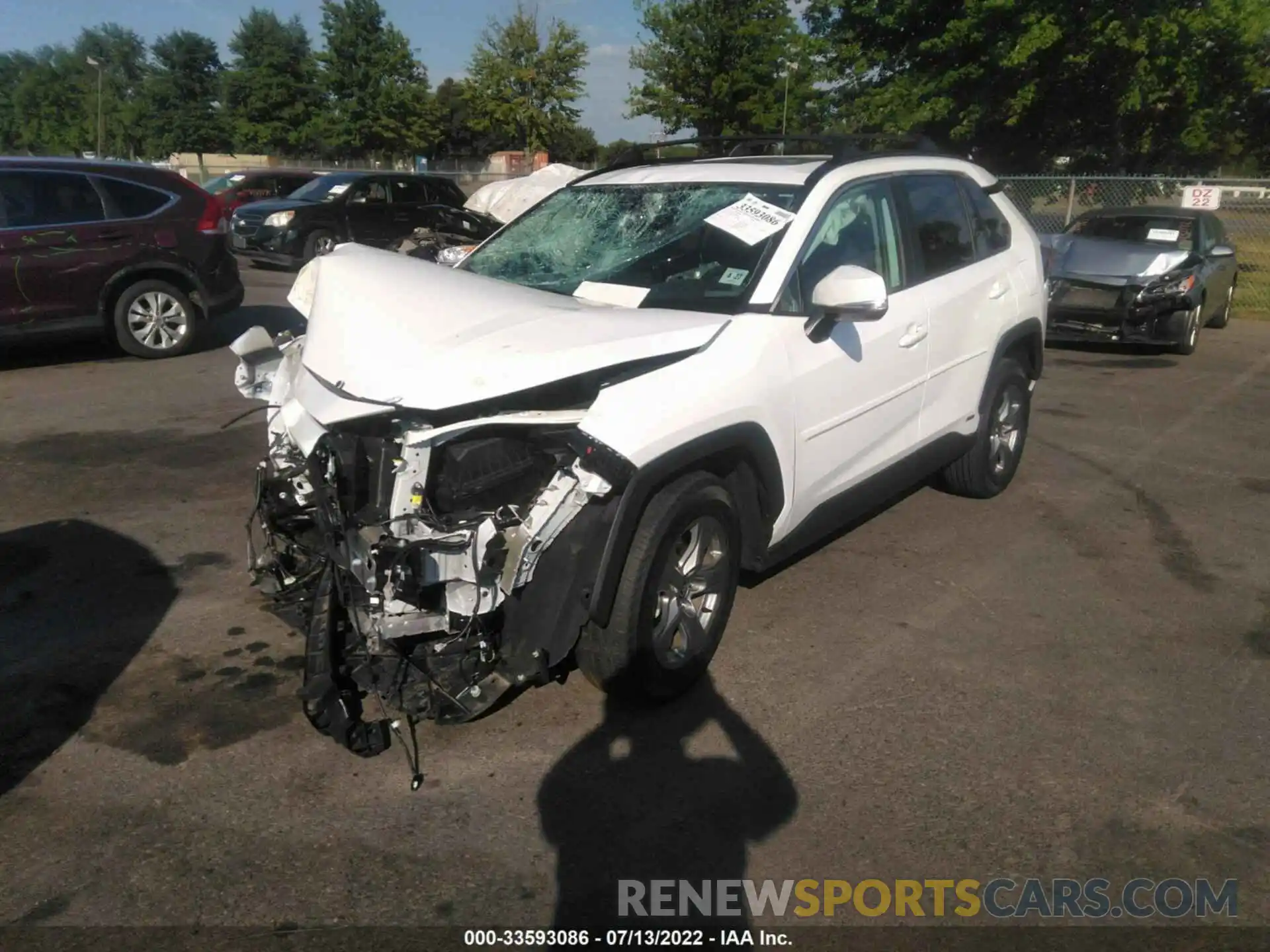 2 Photograph of a damaged car 4T3RWRFV2NU060555 TOYOTA RAV4 2022