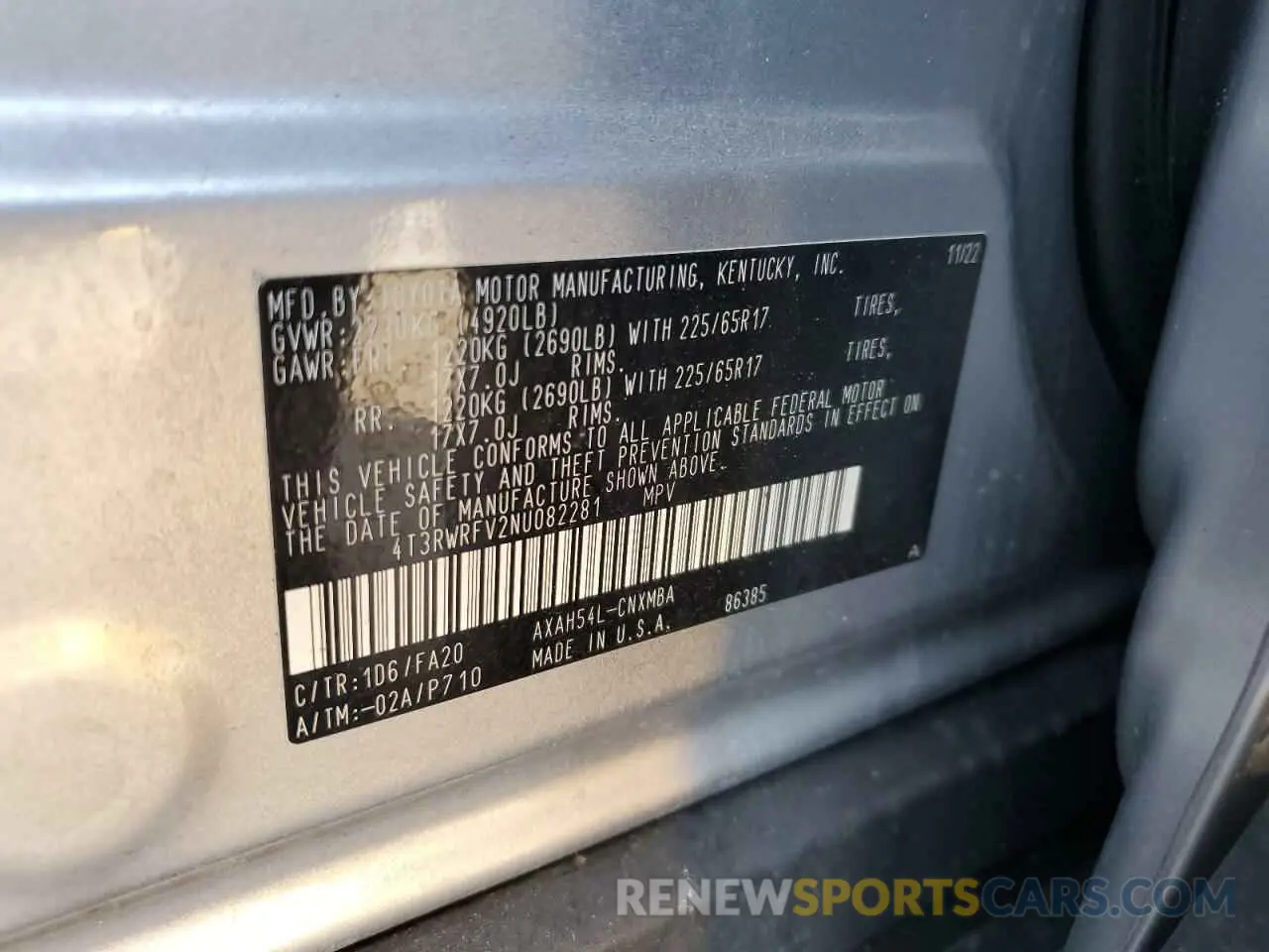 15 Photograph of a damaged car 4T3RWRFV2NU082281 TOYOTA RAV4 2022
