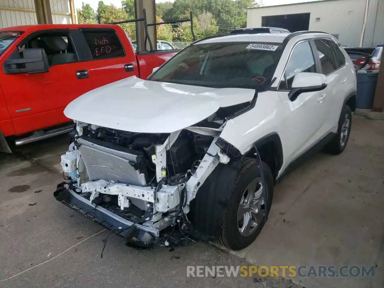 2 Photograph of a damaged car 4T3RWRFV4NU071136 TOYOTA RAV4 2022