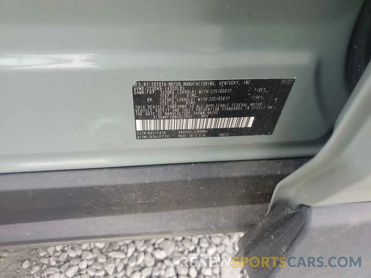 12 Photograph of a damaged car 4T3RWRFV8NU052945 TOYOTA RAV4 2022