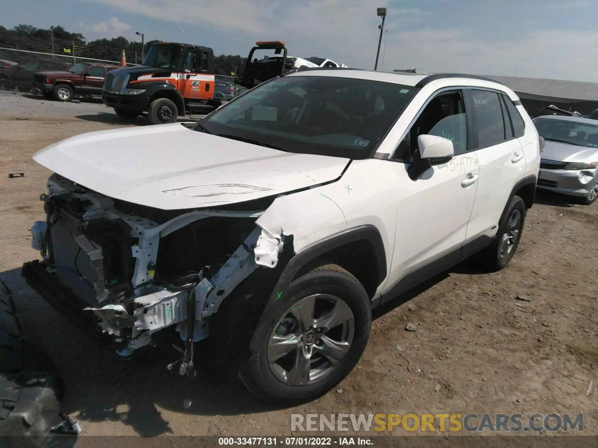 2 Photograph of a damaged car 4T3RWRFV9NU052842 TOYOTA RAV4 2022