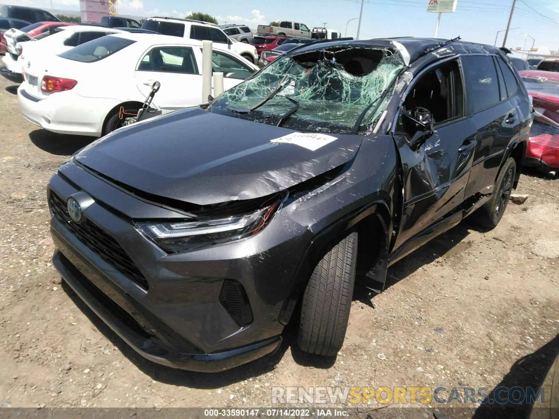 2 Photograph of a damaged car 4T3T6RFV8NU076376 TOYOTA RAV4 2022