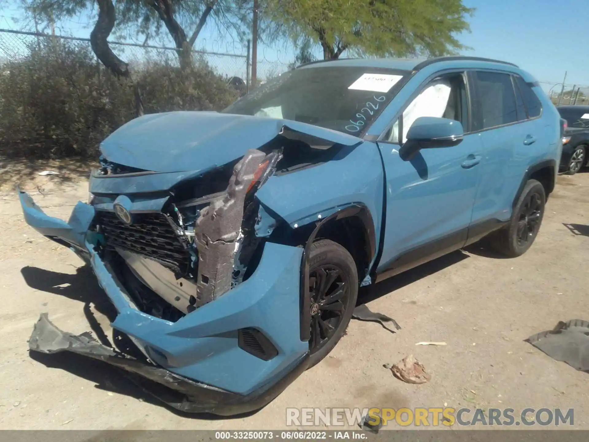 2 Photograph of a damaged car 4T3T6RFV9NU069226 TOYOTA RAV4 2022