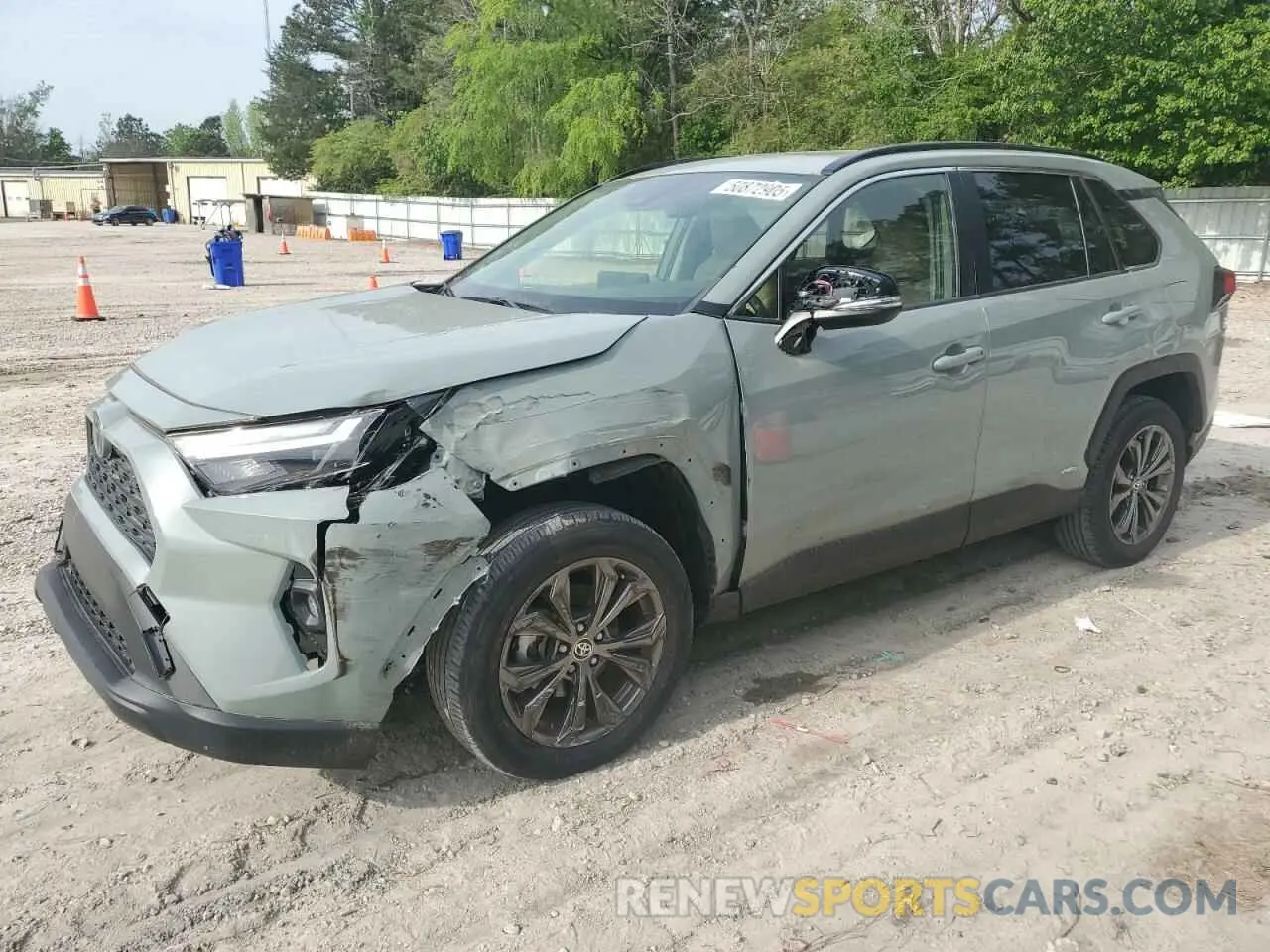 1 Photograph of a damaged car JTMB6RFV2ND064491 TOYOTA RAV4 2022