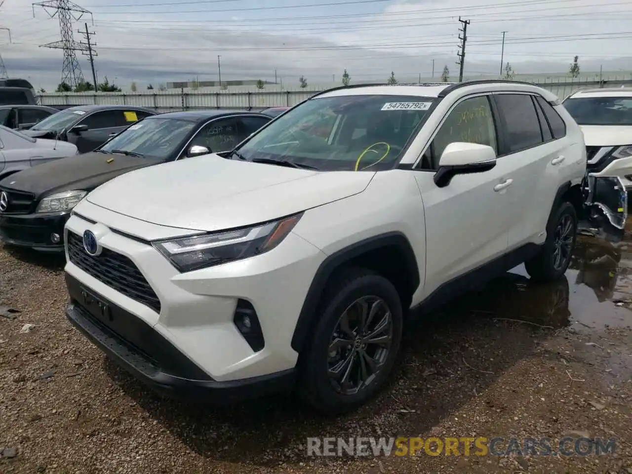 2 Photograph of a damaged car JTMB6RFV5ND527174 TOYOTA RAV4 2022