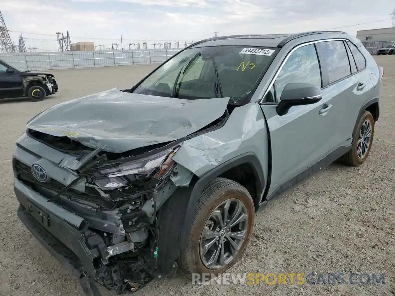 2 Photograph of a damaged car JTMB6RFV7ND521327 TOYOTA RAV4 2022