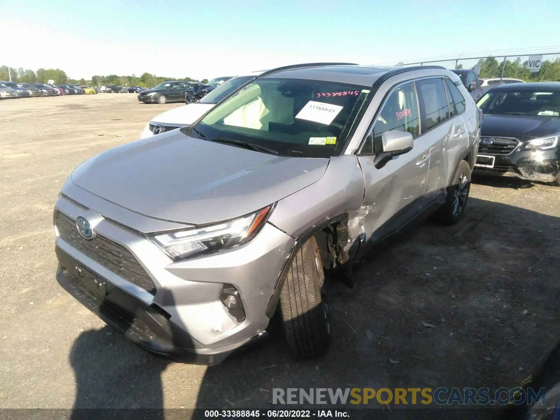 2 Photograph of a damaged car JTMB6RFV7ND524129 TOYOTA RAV4 2022