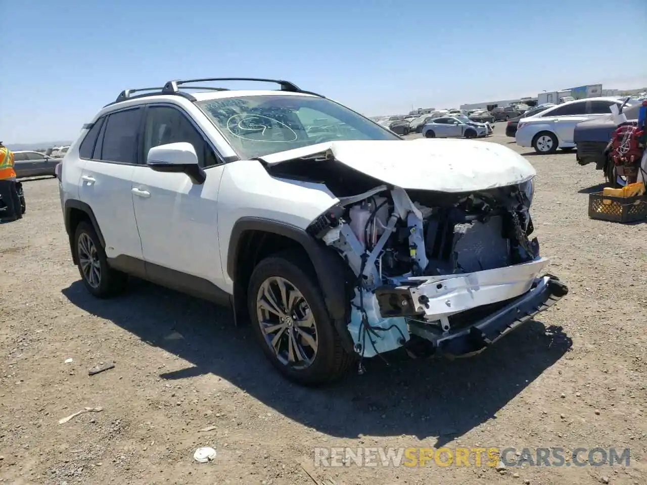 1 Photograph of a damaged car JTMB6RFV7NJ019788 TOYOTA RAV4 2022