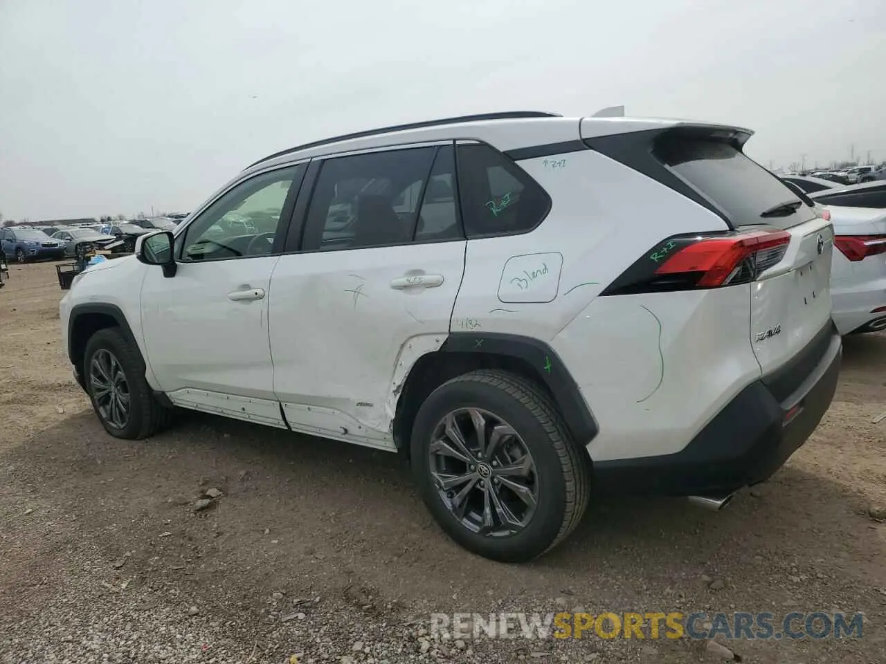 2 Photograph of a damaged car JTMB6RFV8NJ013708 TOYOTA RAV4 2022