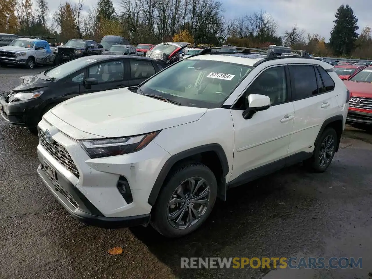 1 Photograph of a damaged car JTMB6RFV9ND529574 TOYOTA RAV4 2022
