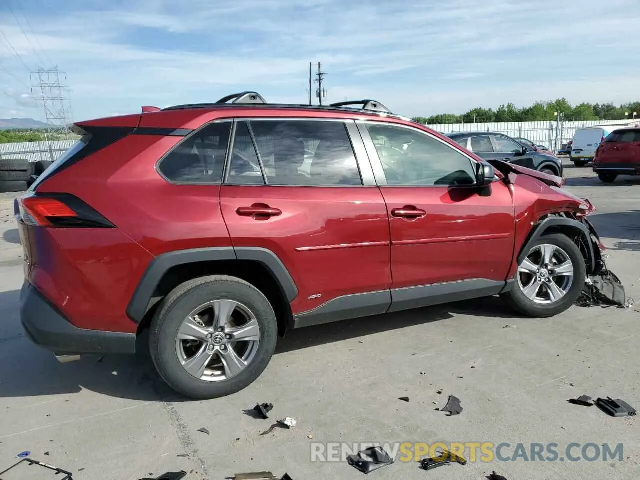 3 Photograph of a damaged car JTMLWRFV3ND569069 TOYOTA RAV4 2022