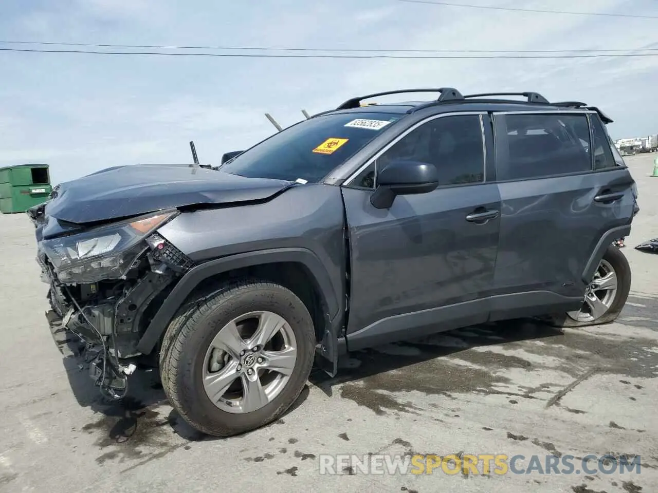 1 Photograph of a damaged car JTMLWRFV8ND139103 TOYOTA RAV4 2022