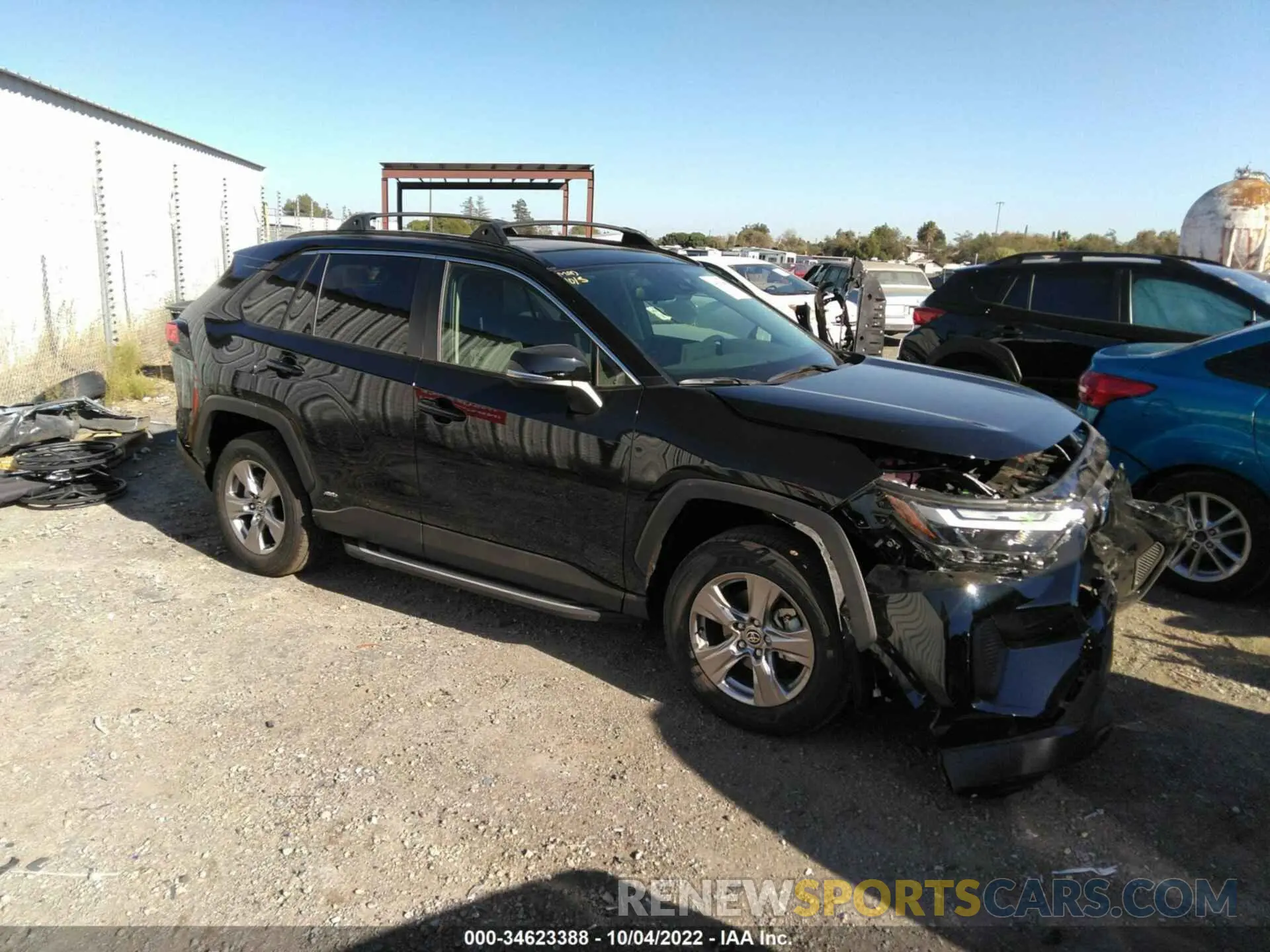 1 Photograph of a damaged car JTMRWRFV1ND154553 TOYOTA RAV4 2022