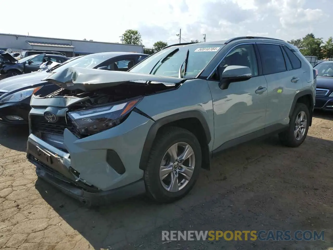 1 Photograph of a damaged car JTMRWRFV4ND150352 TOYOTA RAV4 2022