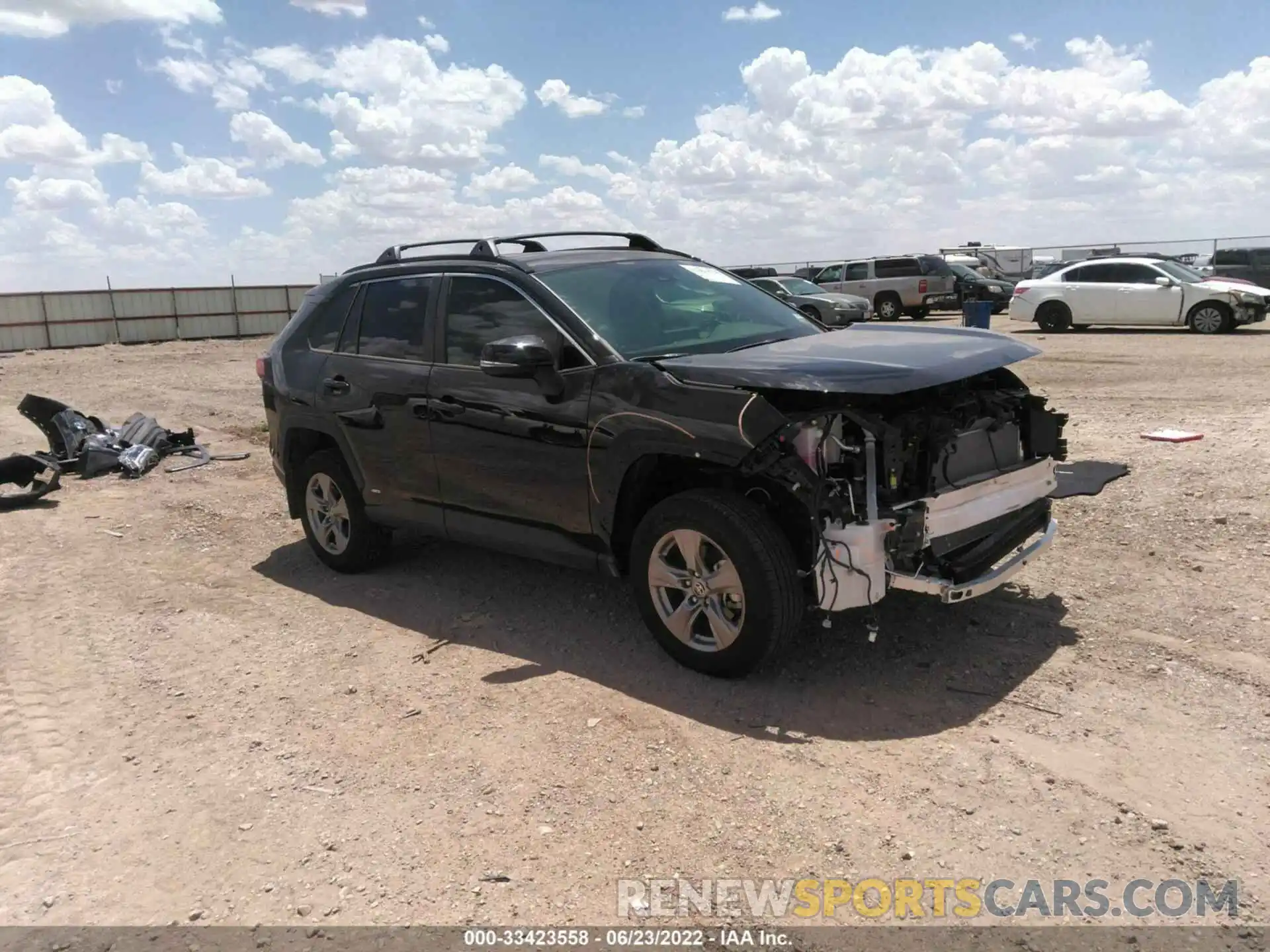 1 Photograph of a damaged car JTMRWRFV6ND564846 TOYOTA RAV4 2022