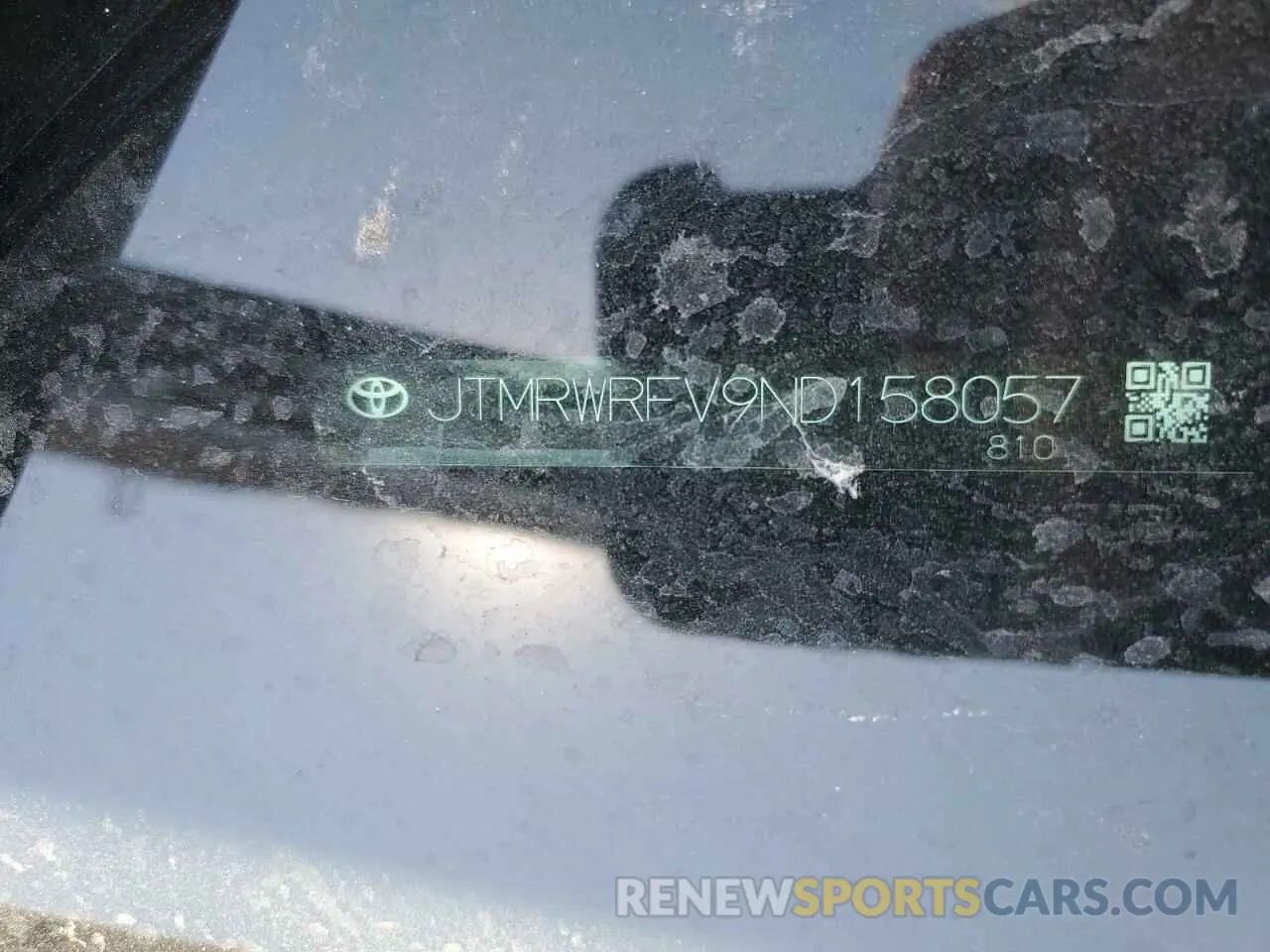 13 Photograph of a damaged car JTMRWRFV9ND158057 TOYOTA RAV4 2022