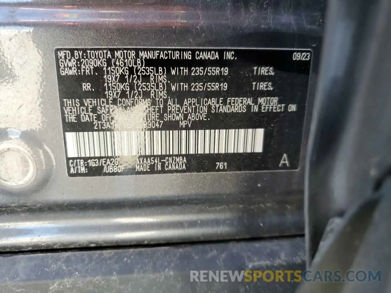 15 Photograph of a damaged car 2T3A1RFV6PC389047 TOYOTA RAV4 2023