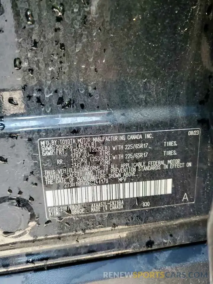 14 Photograph of a damaged car 2T3H1RFV2PC244179 TOYOTA RAV4 2023