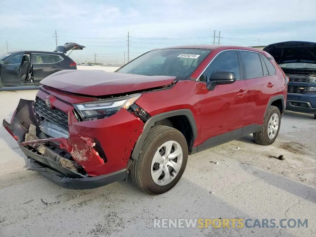 1 Photograph of a damaged car 2T3H1RFV4PW294354 TOYOTA RAV4 2023