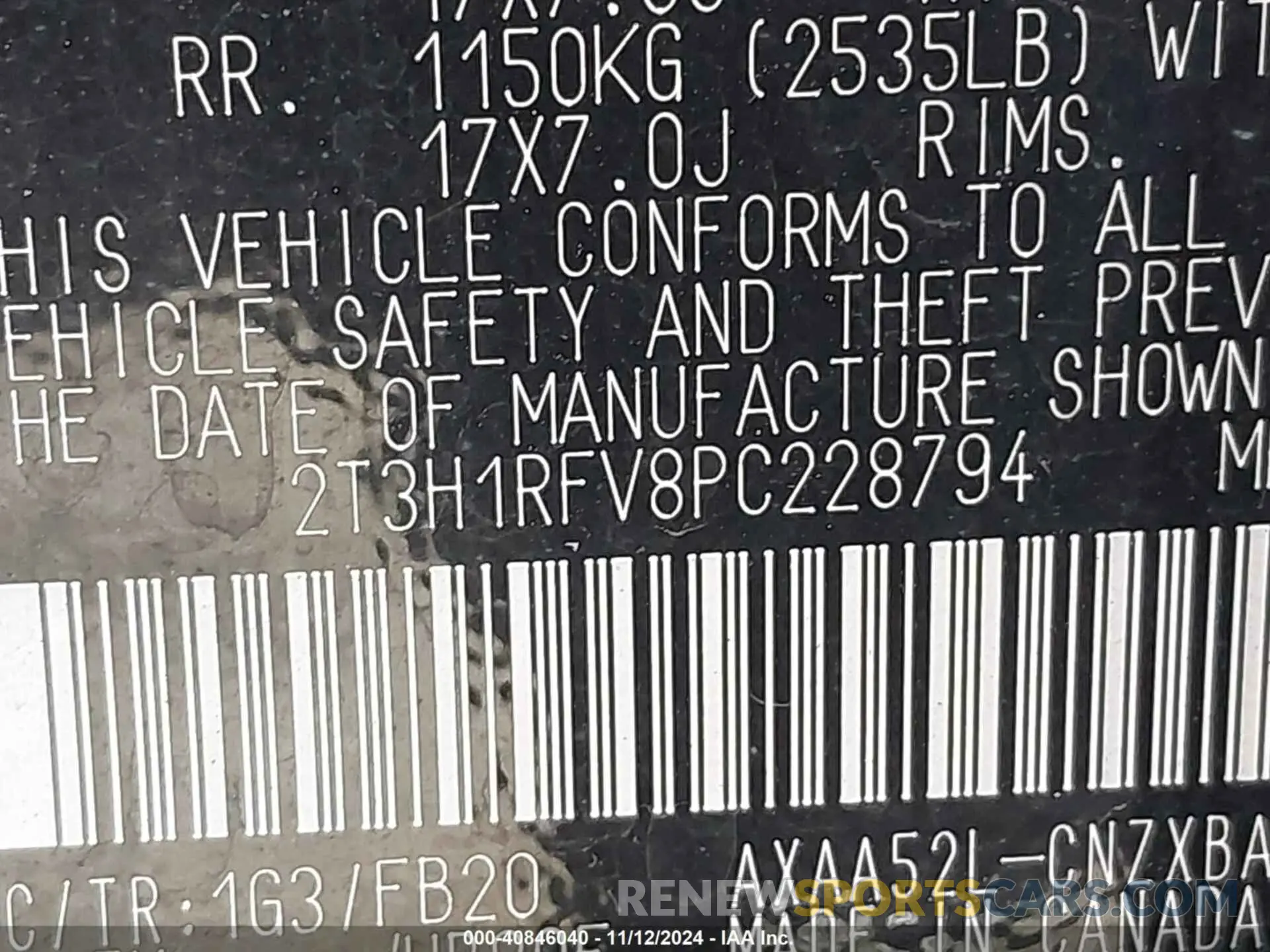 9 Photograph of a damaged car 2T3H1RFV8PC228794 TOYOTA RAV4 2023