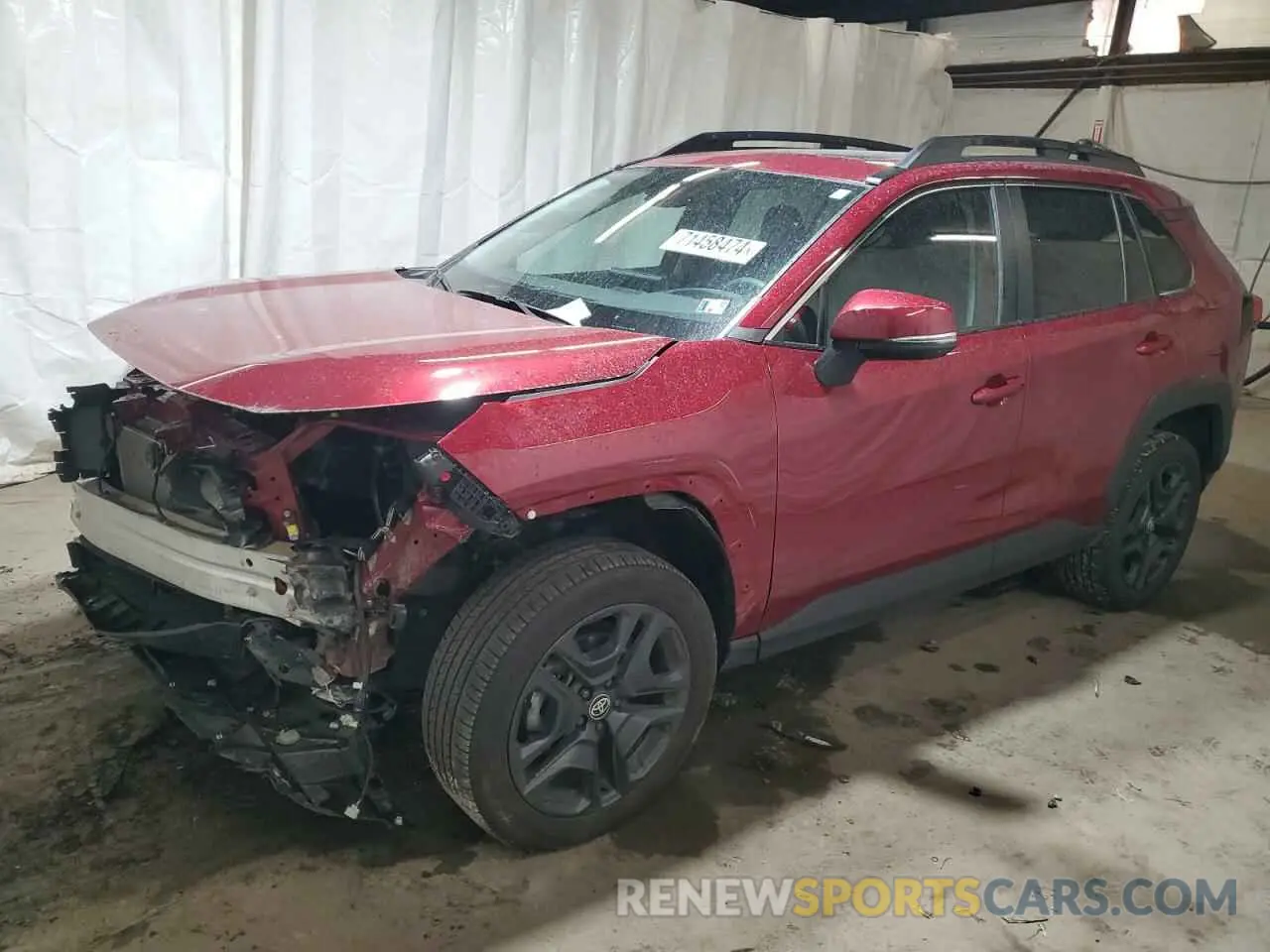 1 Photograph of a damaged car 2T3J1RFV5PW342736 TOYOTA RAV4 2023