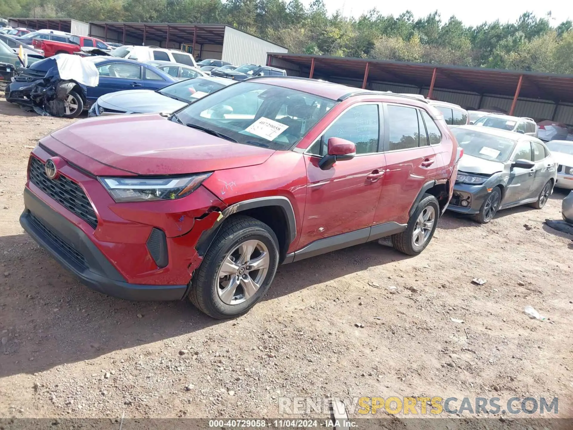 2 Photograph of a damaged car 2T3P1RFV8PW387499 TOYOTA RAV4 2023