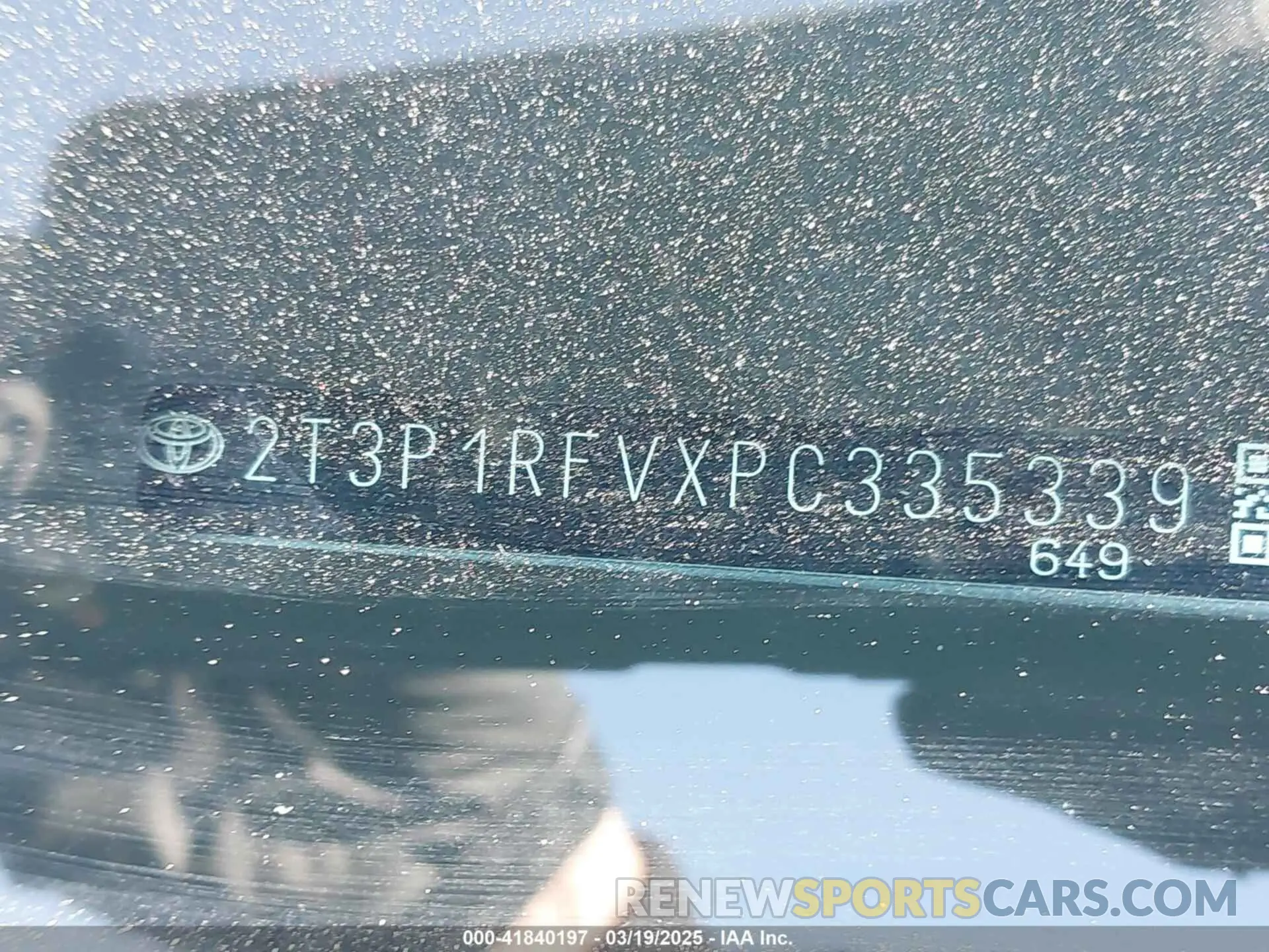 9 Photograph of a damaged car 2T3P1RFVXPC335339 TOYOTA RAV4 2023