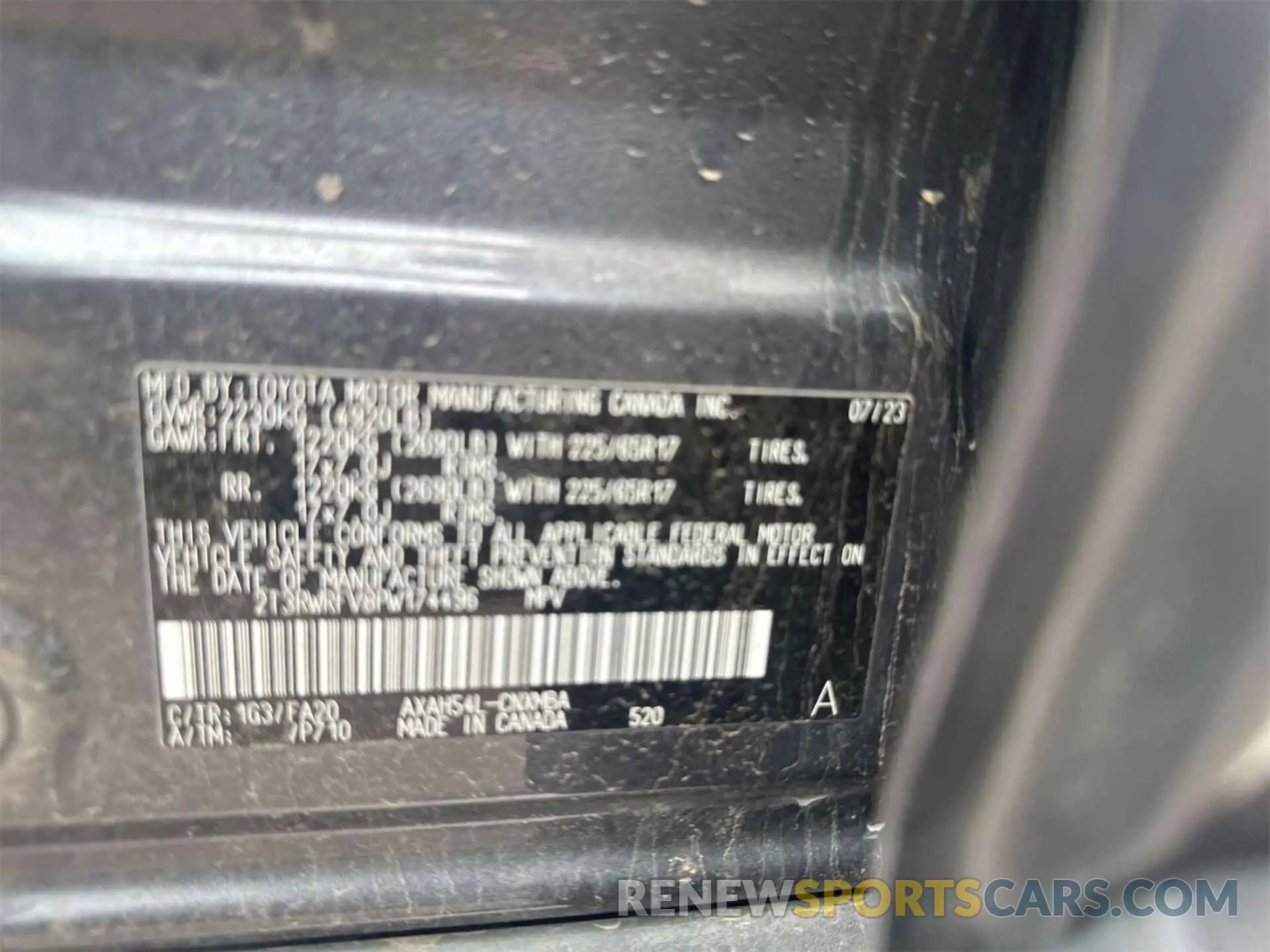 10 Photograph of a damaged car 2T3RWRFV8PW174496 TOYOTA RAV4 2023