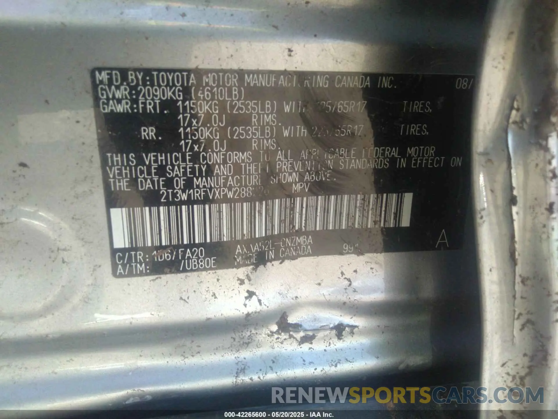 9 Photograph of a damaged car 2T3W1RFVXPW288226 TOYOTA RAV4 2023