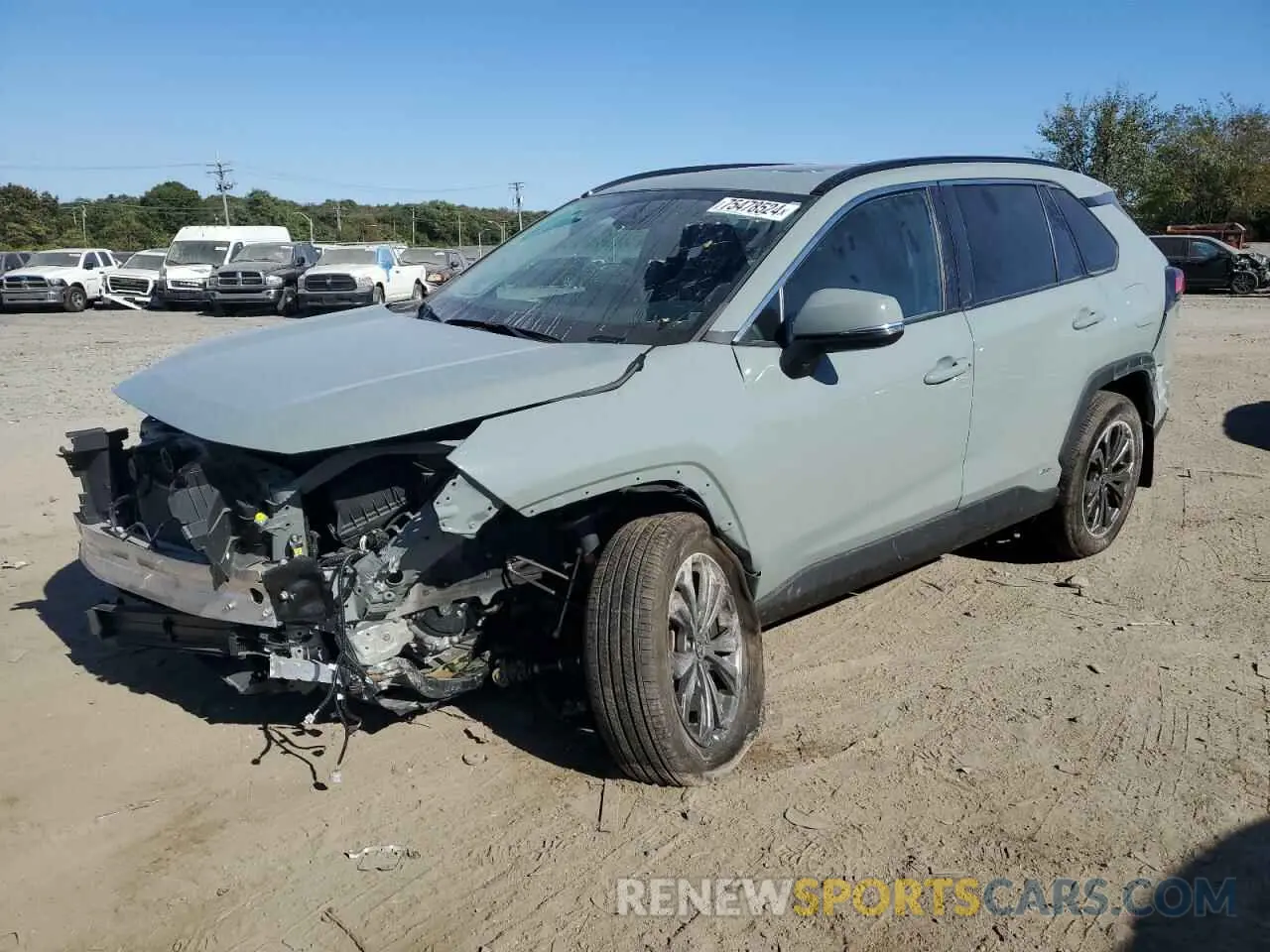 1 Photograph of a damaged car 4T3B6RFV4PU116726 TOYOTA RAV4 2023