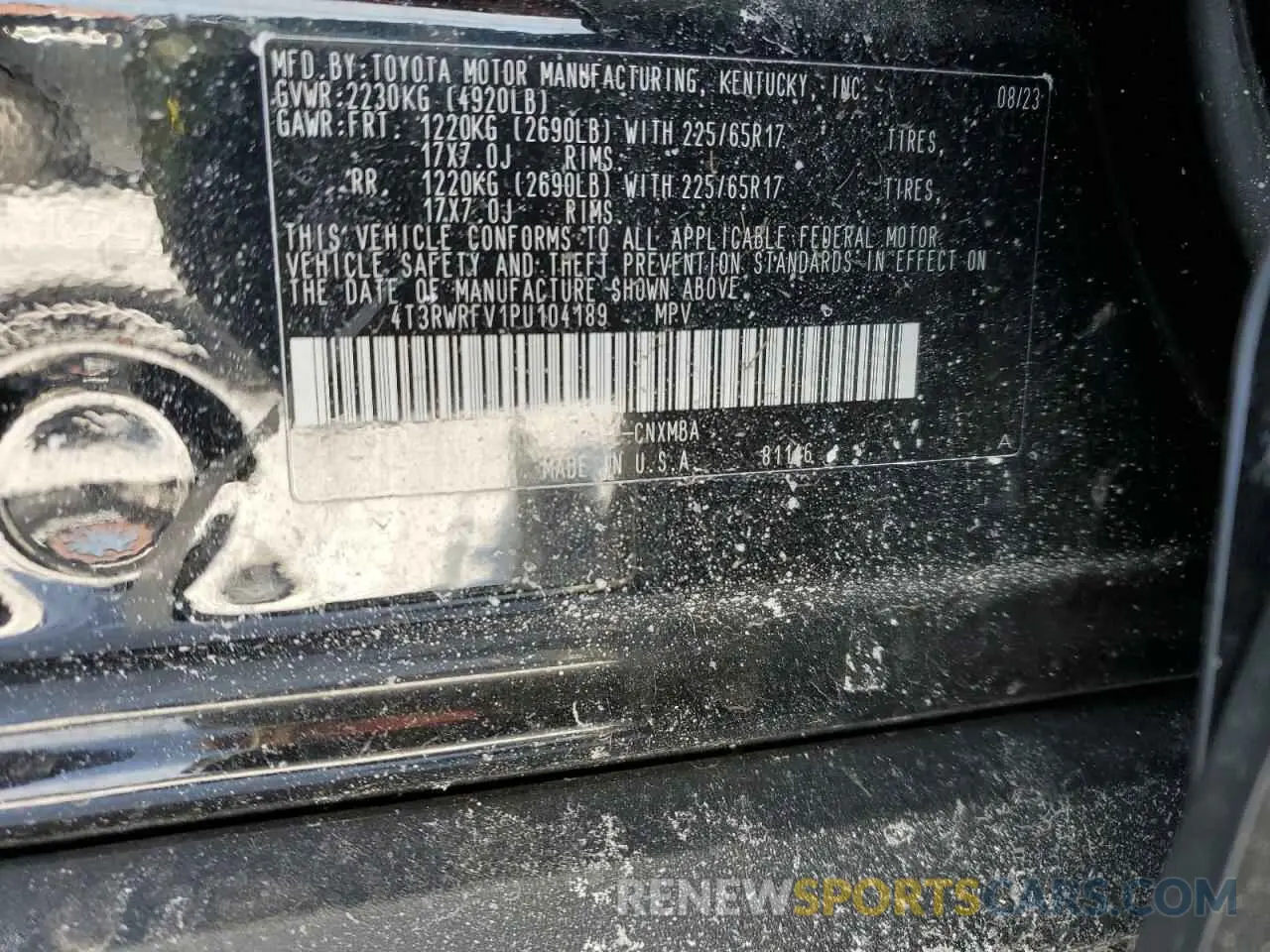 14 Photograph of a damaged car 4T3RWRFV1PU104189 TOYOTA RAV4 2023