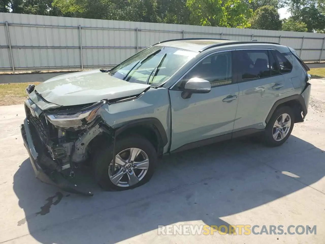 1 Photograph of a damaged car JTMRWRFV9PD194821 TOYOTA RAV4 2023