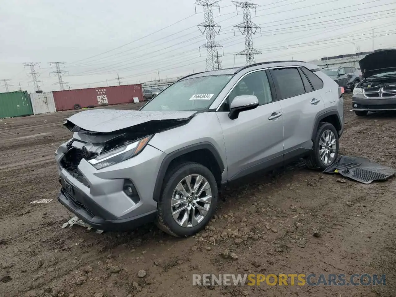1 Photograph of a damaged car 2T3A1RFV0RC463484 TOYOTA RAV4 2024