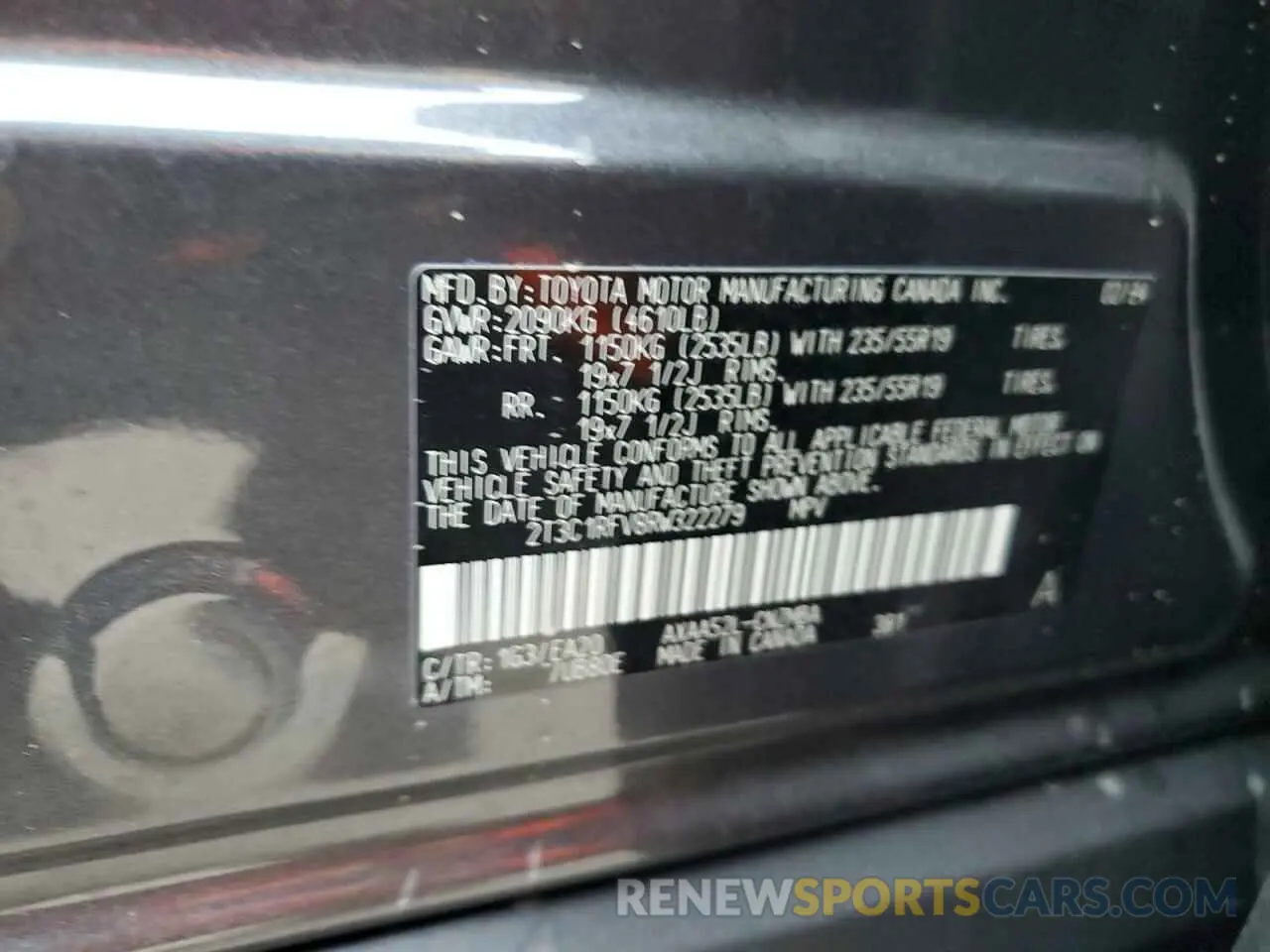 14 Photograph of a damaged car 2T3C1RFV8RW322279 TOYOTA RAV4 2024