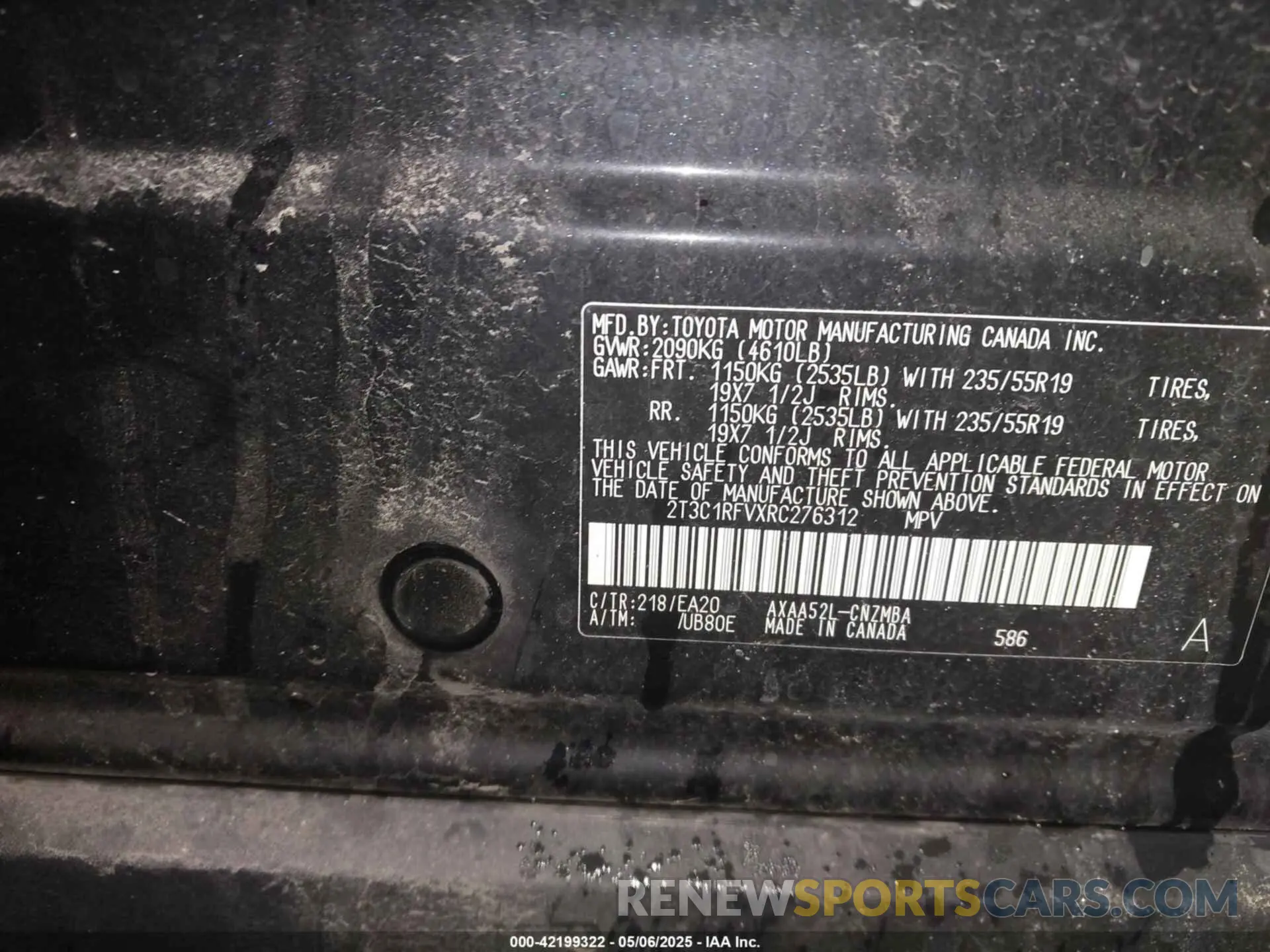 9 Photograph of a damaged car 2T3C1RFVXRC276312 TOYOTA RAV4 2024