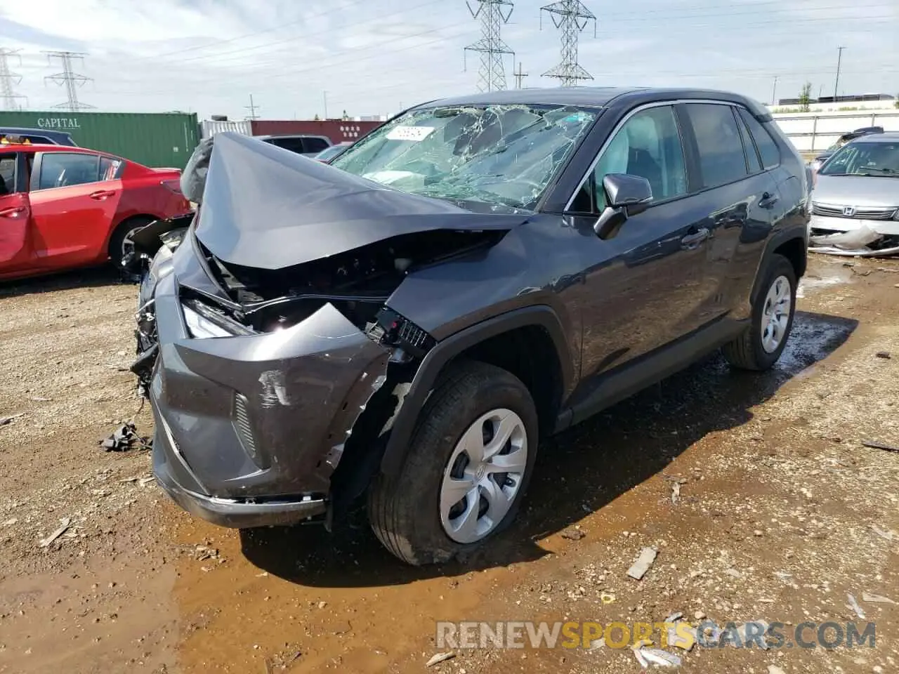 1 Photograph of a damaged car 2T3G1RFV2RW456321 TOYOTA RAV4 2024