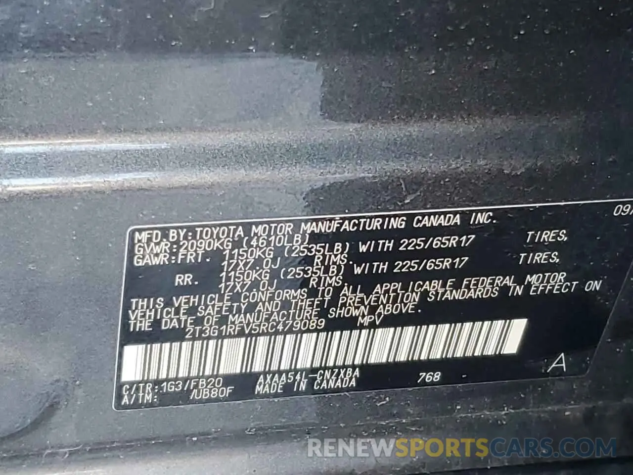 12 Photograph of a damaged car 2T3G1RFV5RC479089 TOYOTA RAV4 2024