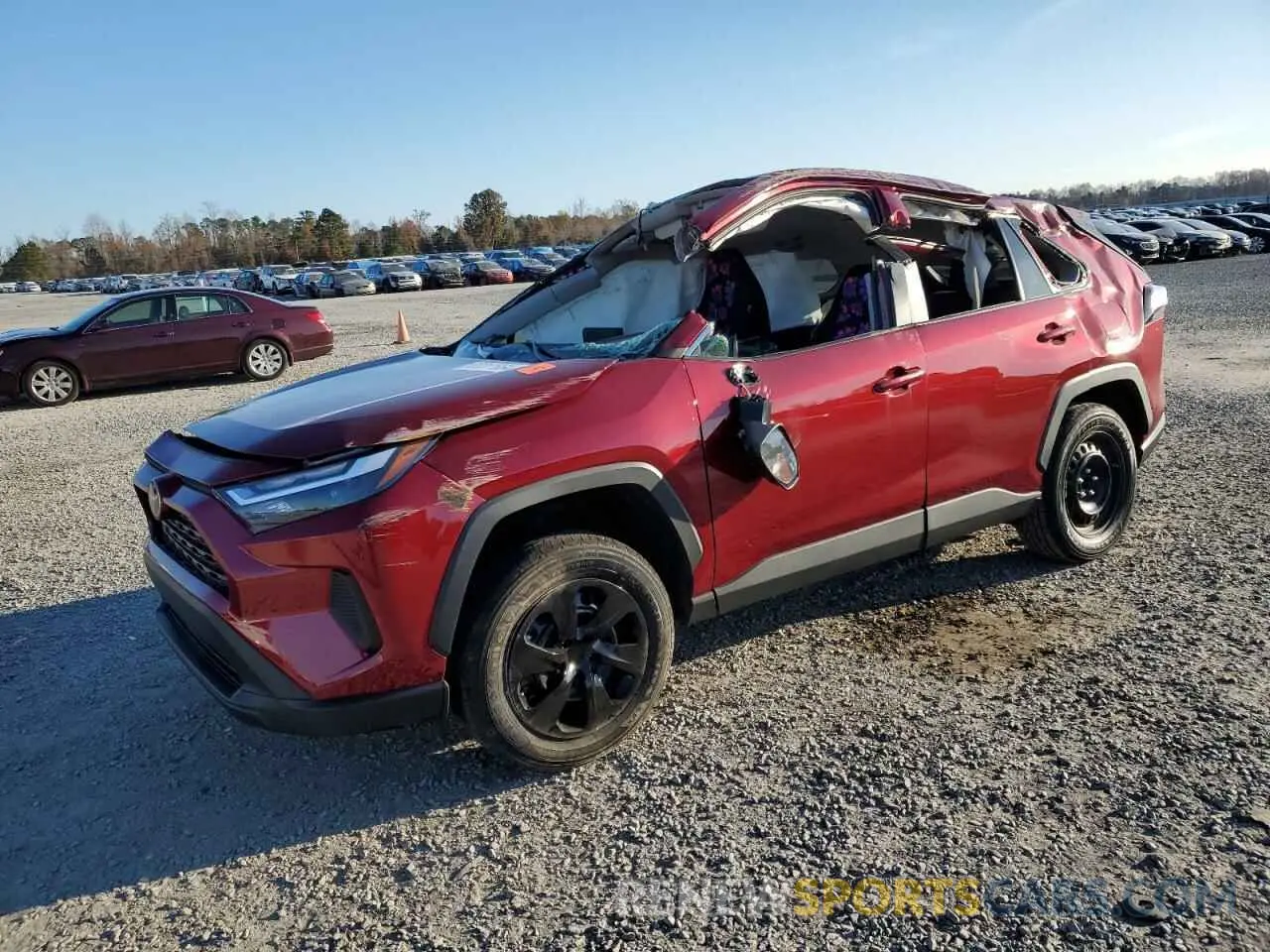 1 Photograph of a damaged car 2T3H1RFV2RW300879 TOYOTA RAV4 2024