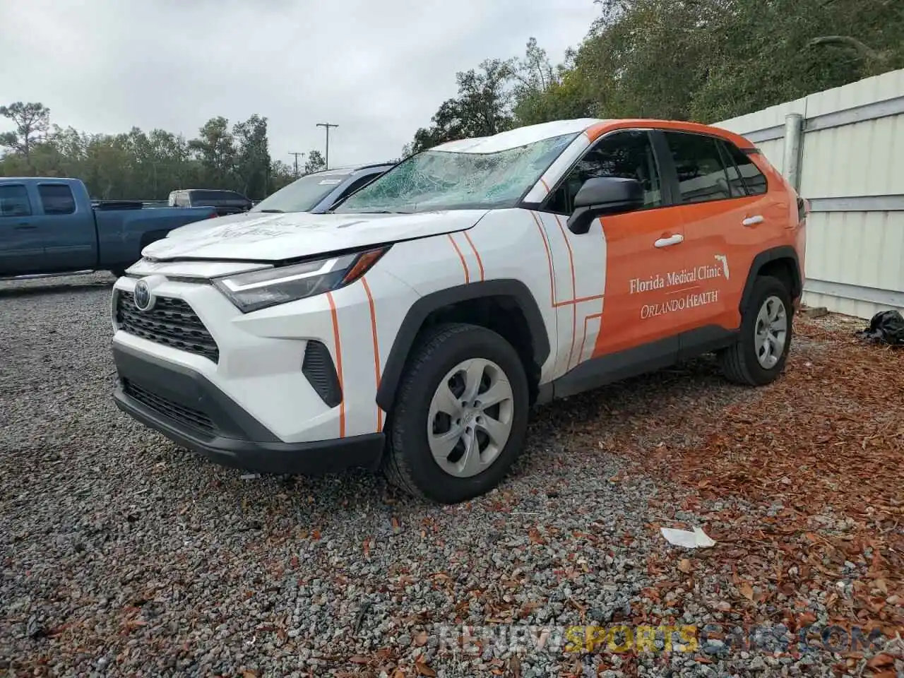 1 Photograph of a damaged car 2T3H1RFV2RW307184 TOYOTA RAV4 2024