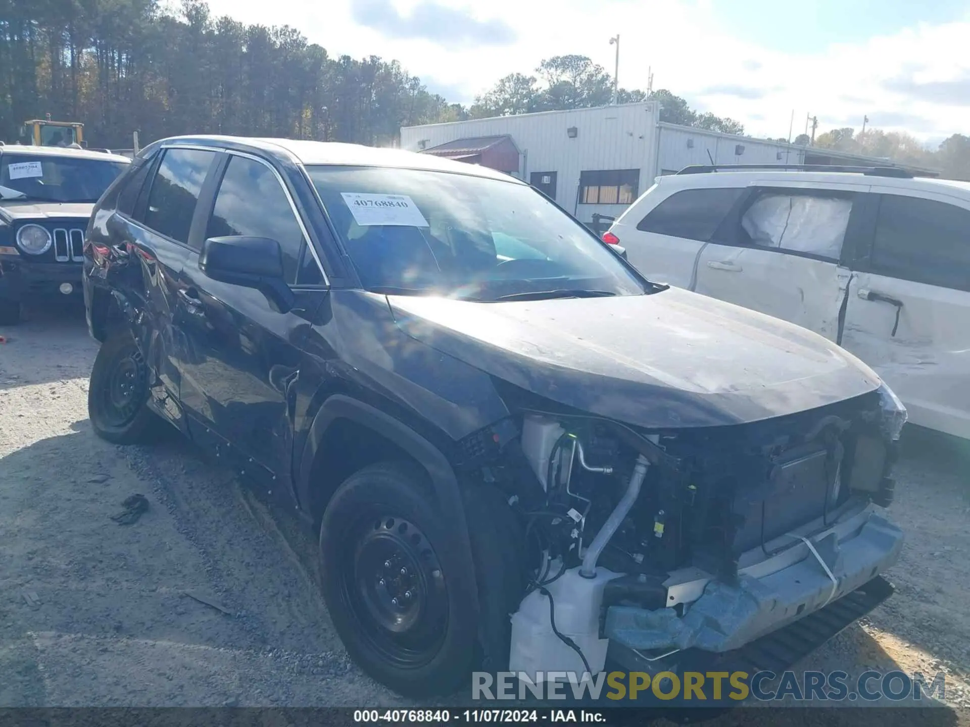 1 Photograph of a damaged car 2T3H1RFV2RW323160 TOYOTA RAV4 2024