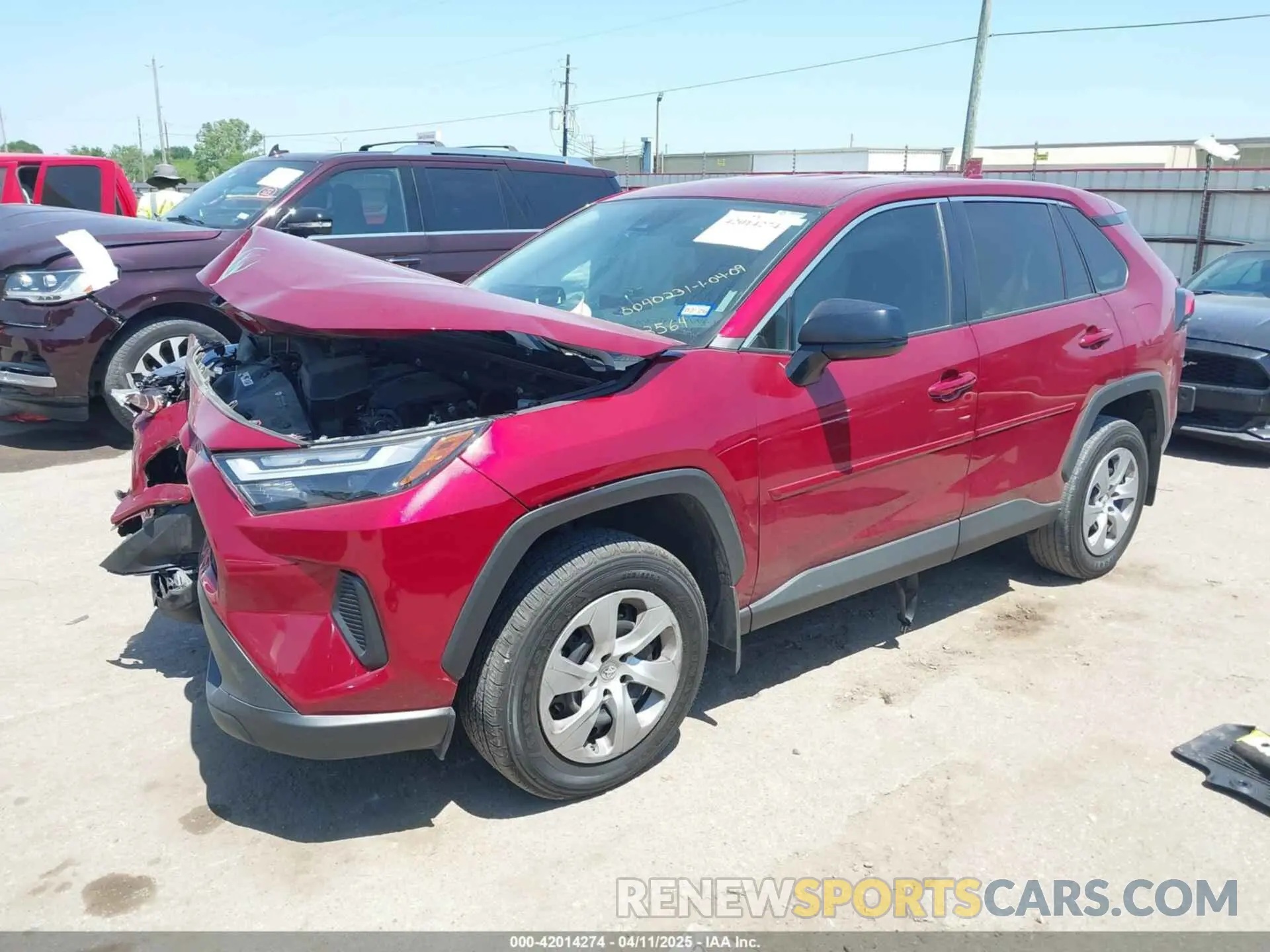 2 Photograph of a damaged car 2T3H1RFV4RW323564 TOYOTA RAV4 2024