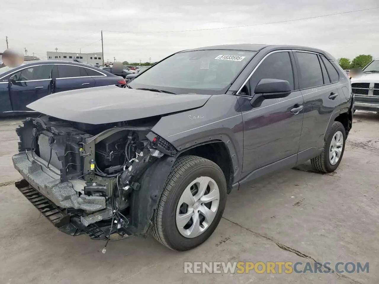 1 Photograph of a damaged car 2T3H1RFV4RW347816 TOYOTA RAV4 2024