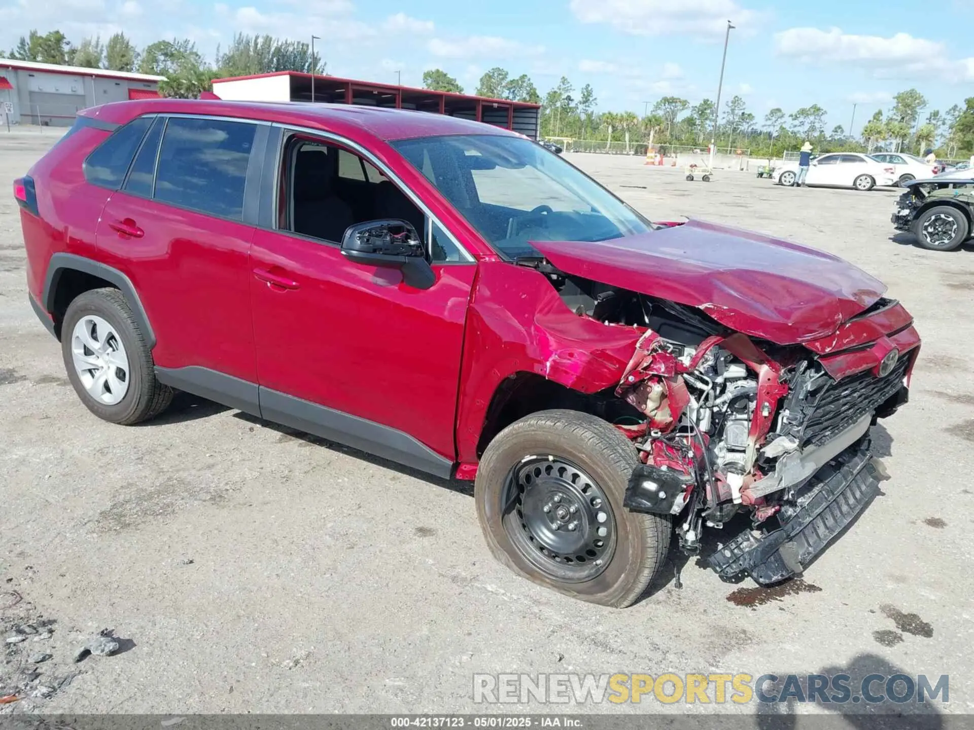 1 Photograph of a damaged car 2T3H1RFV6RW302635 TOYOTA RAV4 2024